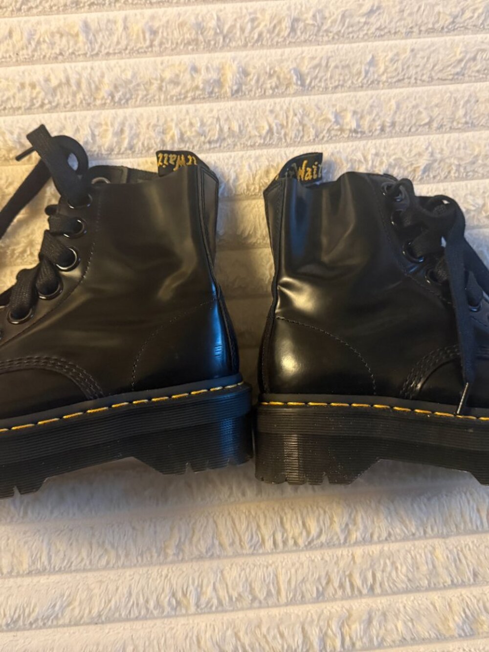 Dr. Martens Molly Leather Platform Boots (Like new!) - Picture 7 of 7